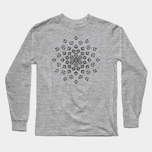 Exploding Polyhedral Dice Long Sleeve T-Shirt